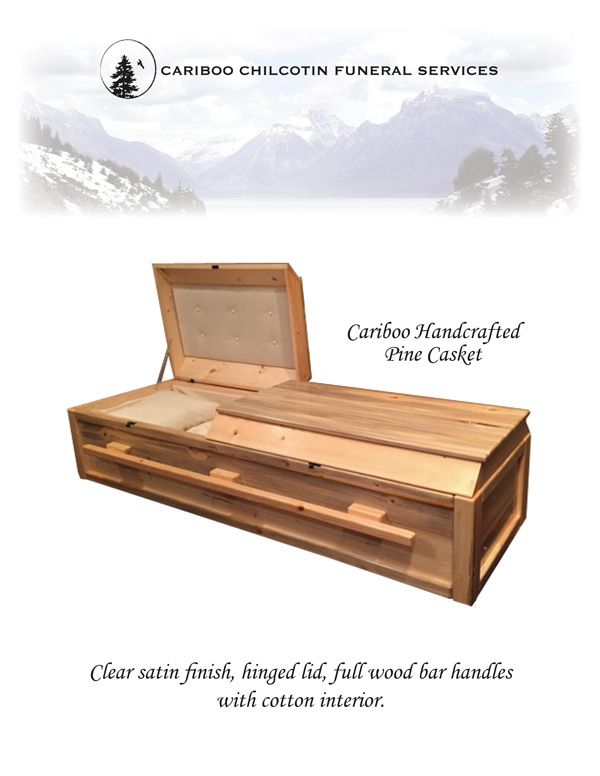 Cariboo Handcrafted Pine Casket (DC'd)